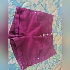 Purple TINSELTOWN size 3 women's shorts, high rise
